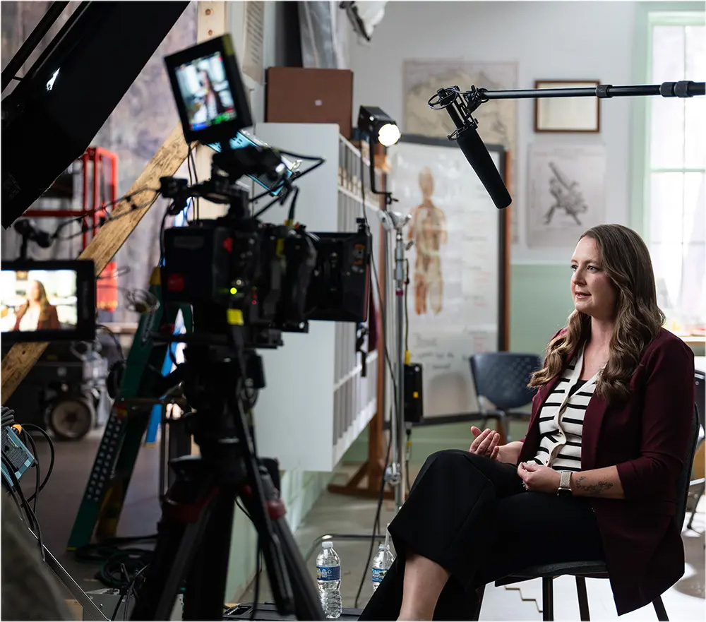 Behind the scenes of teacher video production